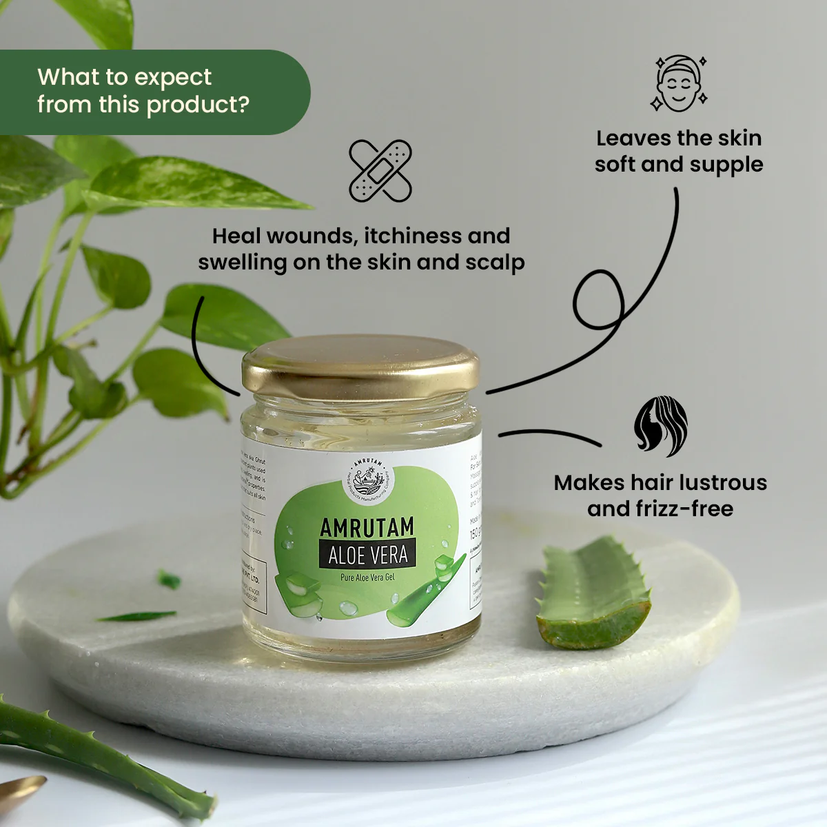 Amrutam Aloe Vera Gel - Image 2