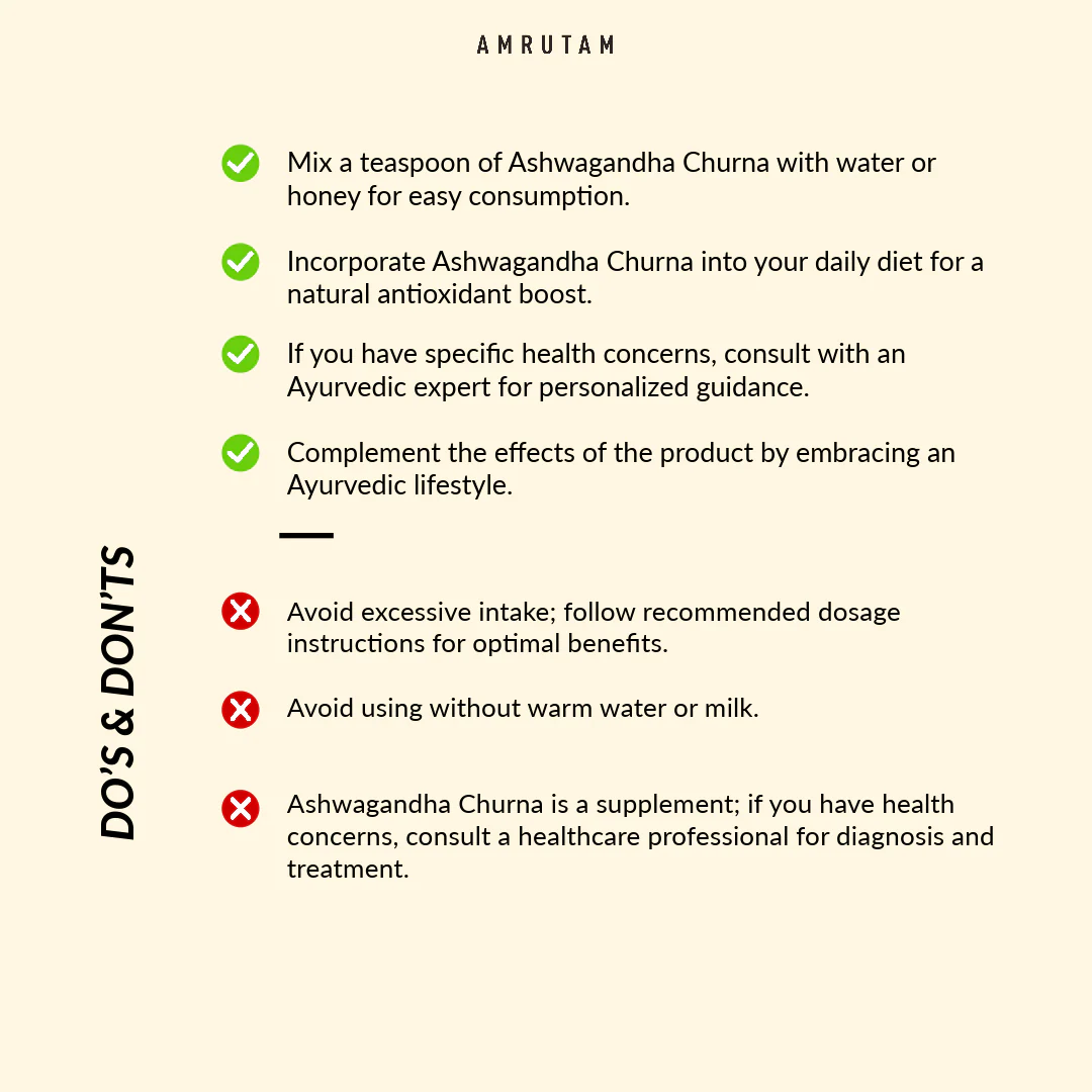 Amrutam Ashwagandha Churna | Ayurvedic Energy Booster - Image 6