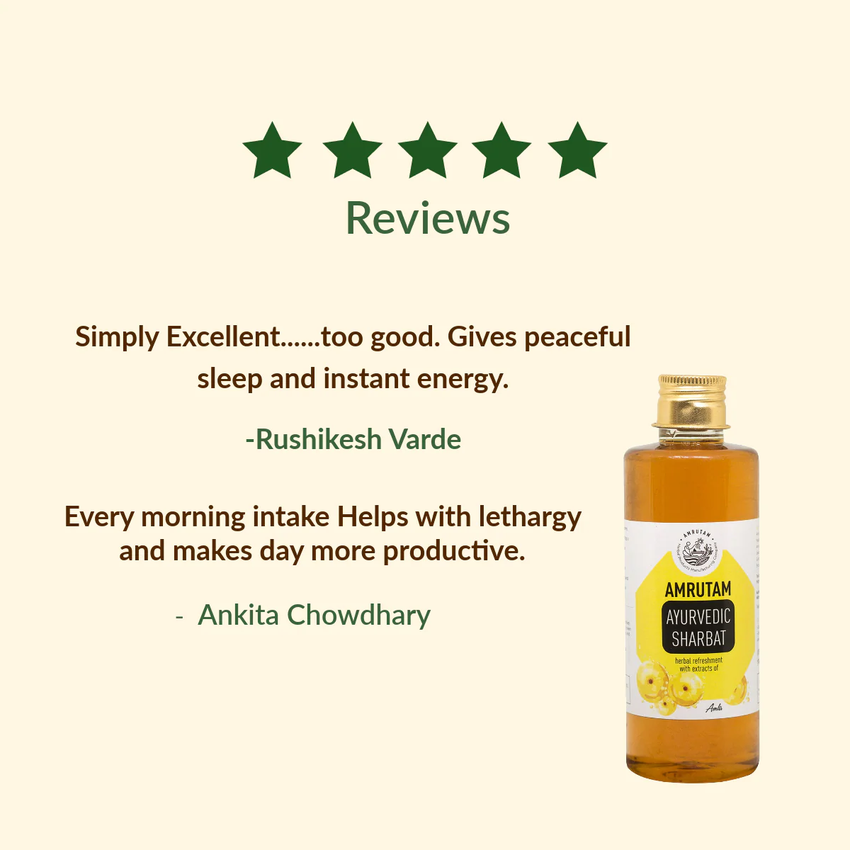 Amrutam Ayurvedic Sharbat With Extracts Of Amla | Indian Gooseberry - Image 3
