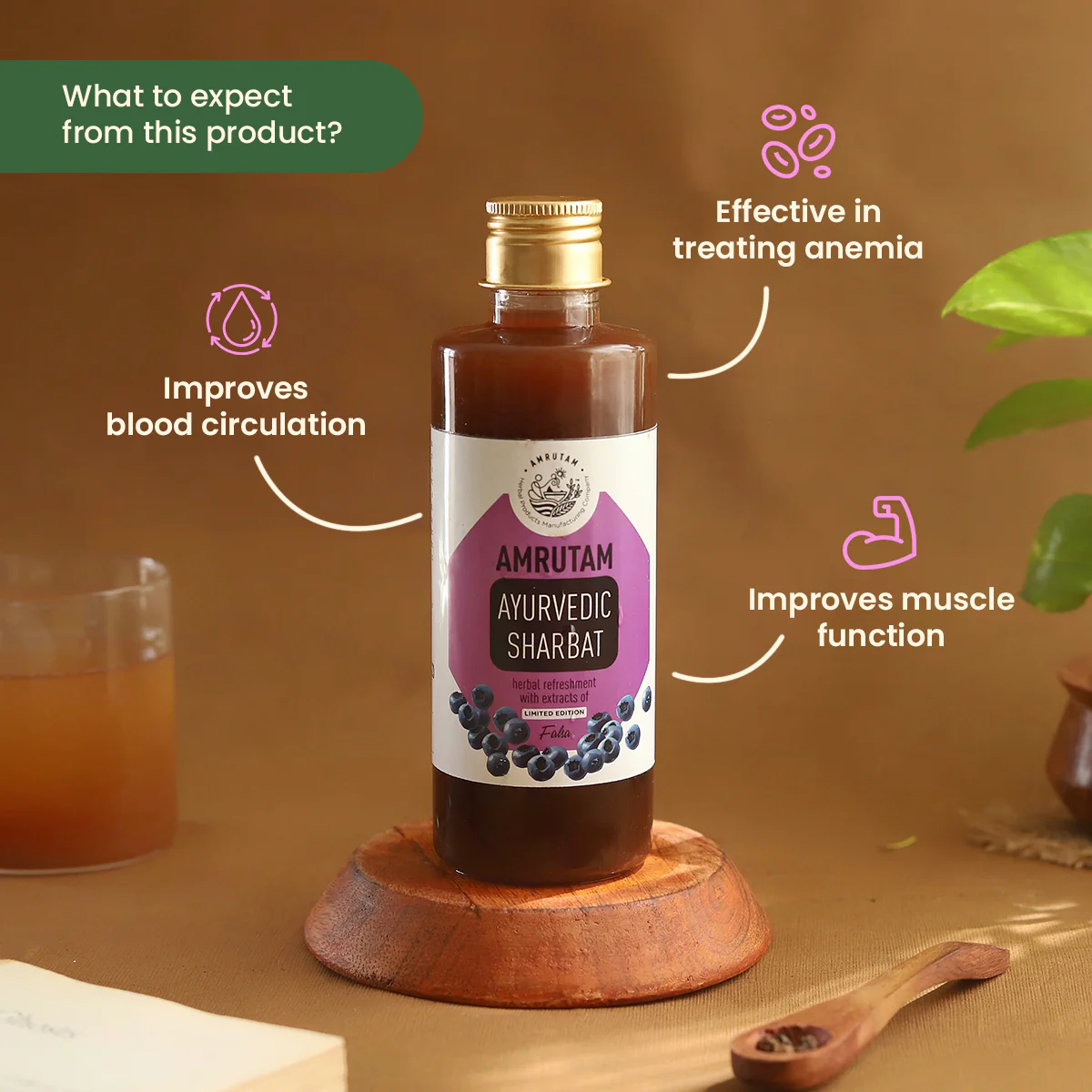 Amrutam Ayurvedic Sharbat With Falsa - Image 2