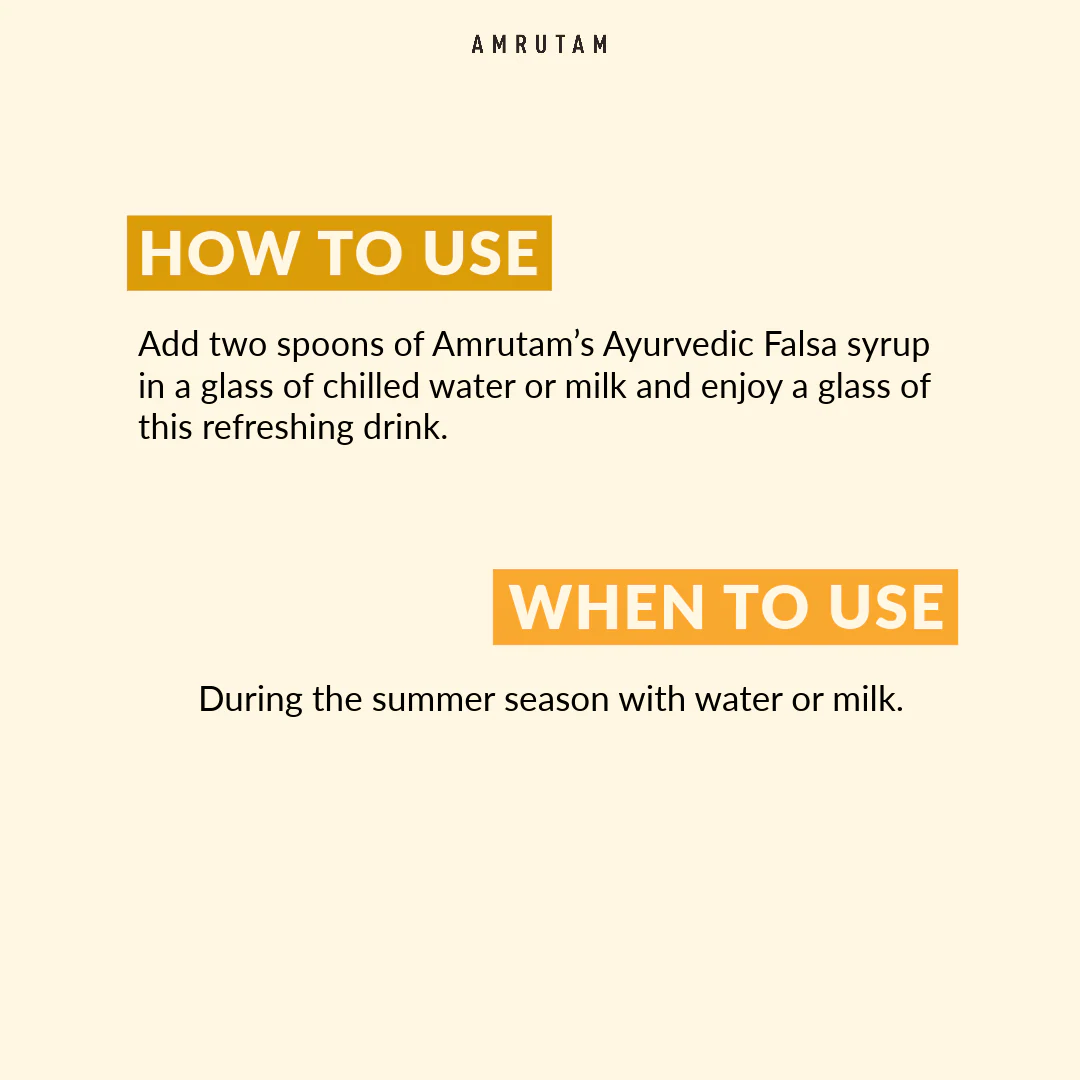Amrutam Ayurvedic Sharbat With Falsa - Image 5