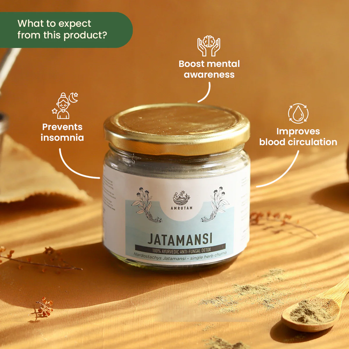 Amrutam Jatamansi Churna | Ayurvedic Detox Recipe - Image 2