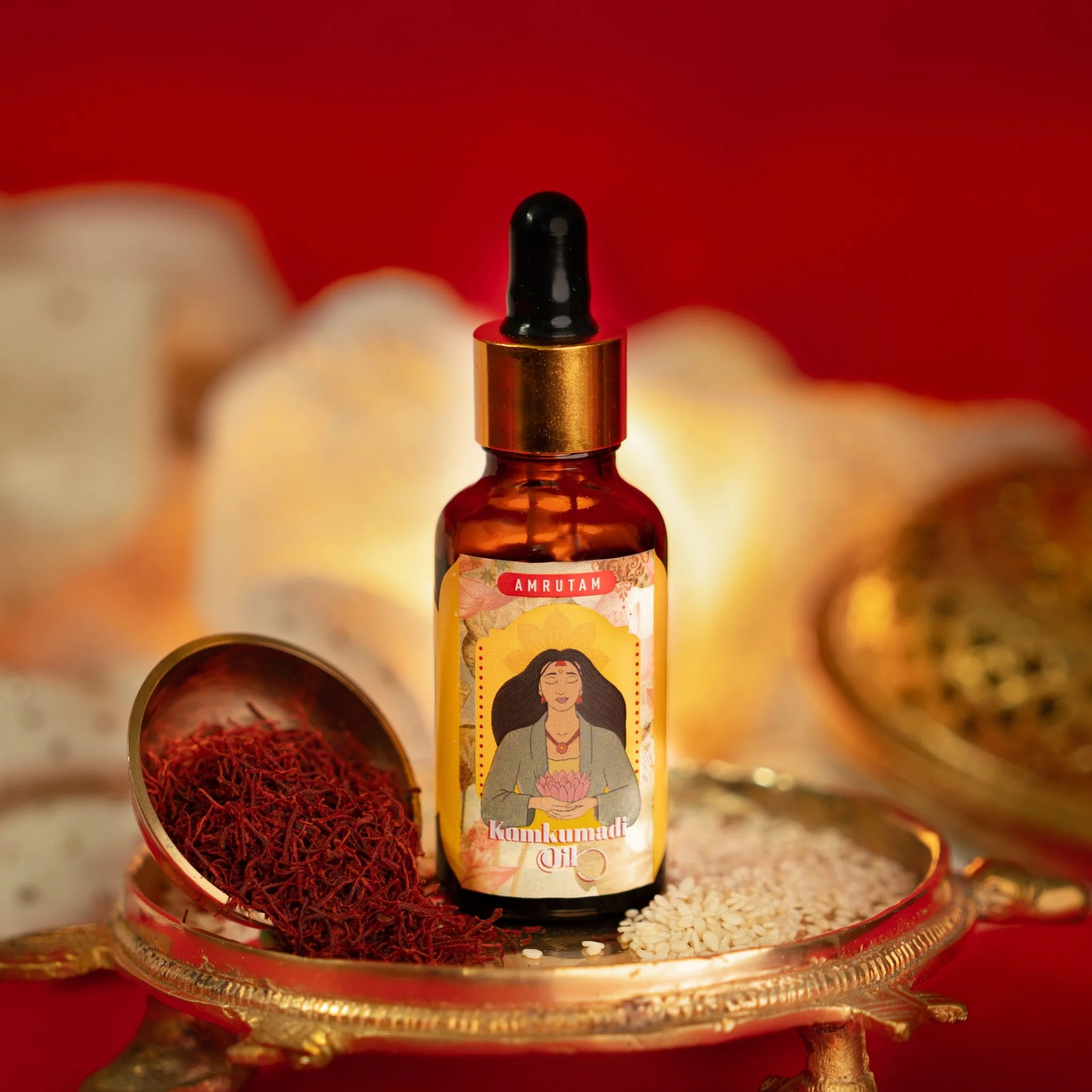 Amrutam Kumkumadi Oil | Ayurvedic Recipe for Skin Radiance - Image 2