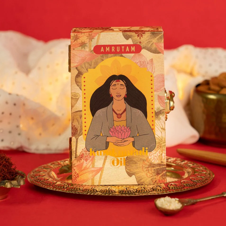 Amrutam Kumkumadi Oil | Ayurvedic Recipe for Skin Radiance - Image 4