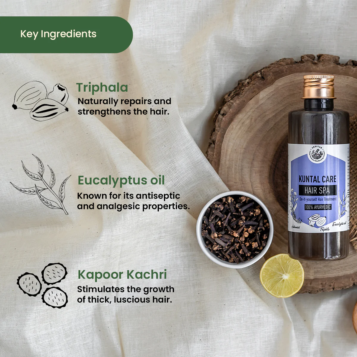 Amrutam Kuntal Care Hair Spa | Do-It-Yourself Hair Treatment - Image 3