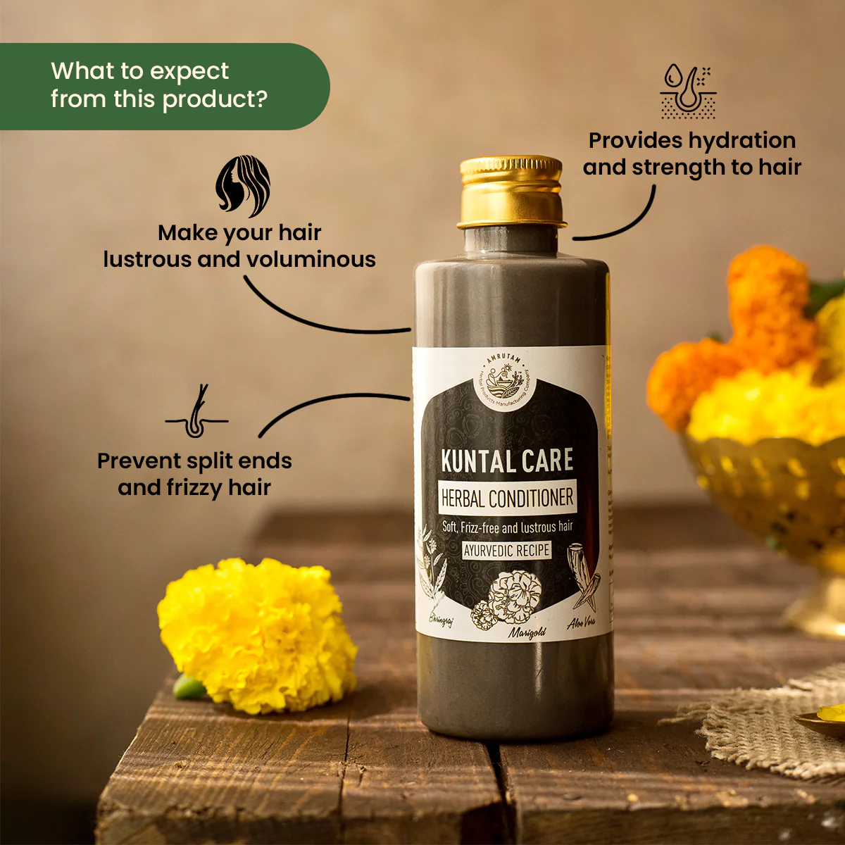 Amrutam Kuntal Care Herbal Conditioner - Image 2