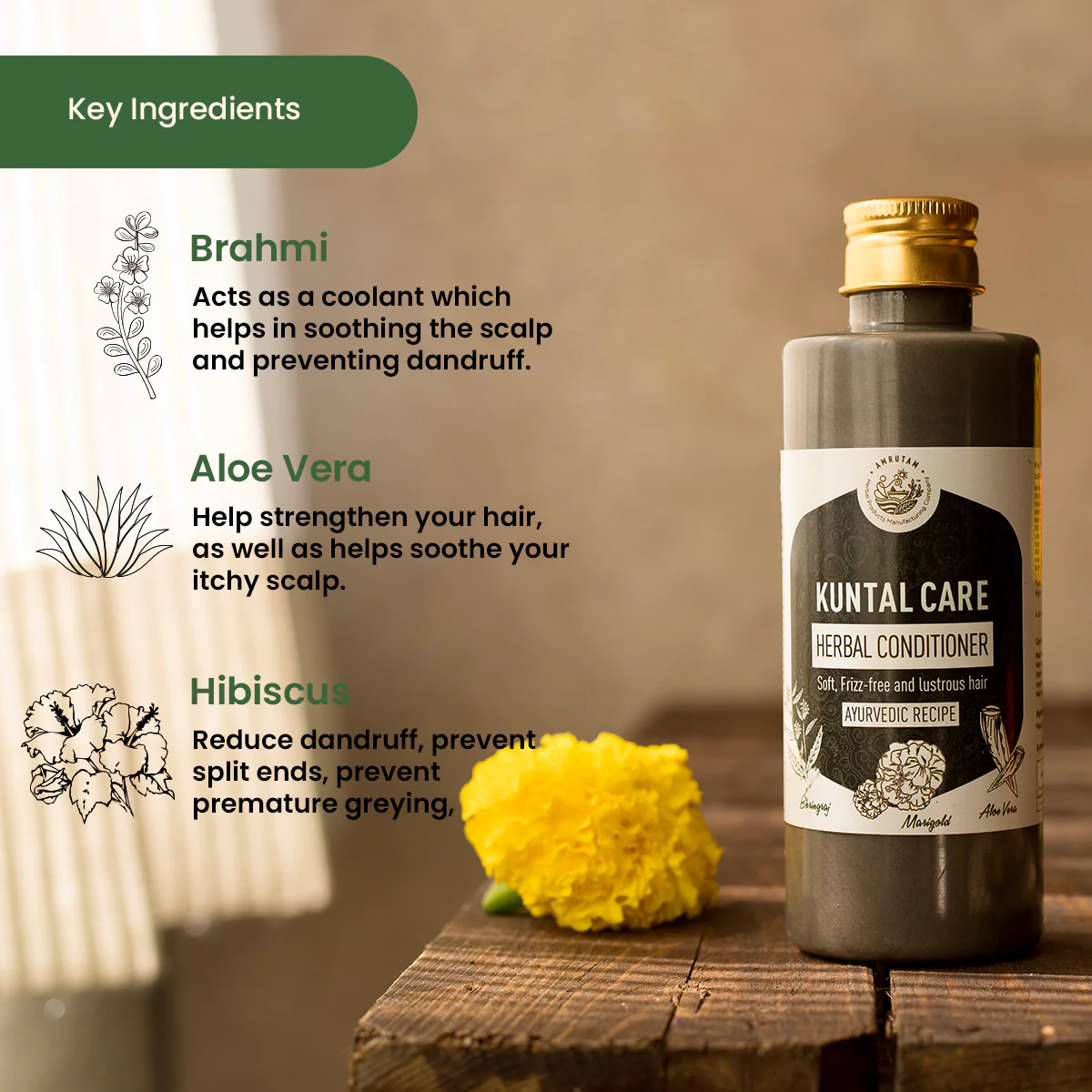 Amrutam Kuntal Care Herbal Conditioner - Image 3