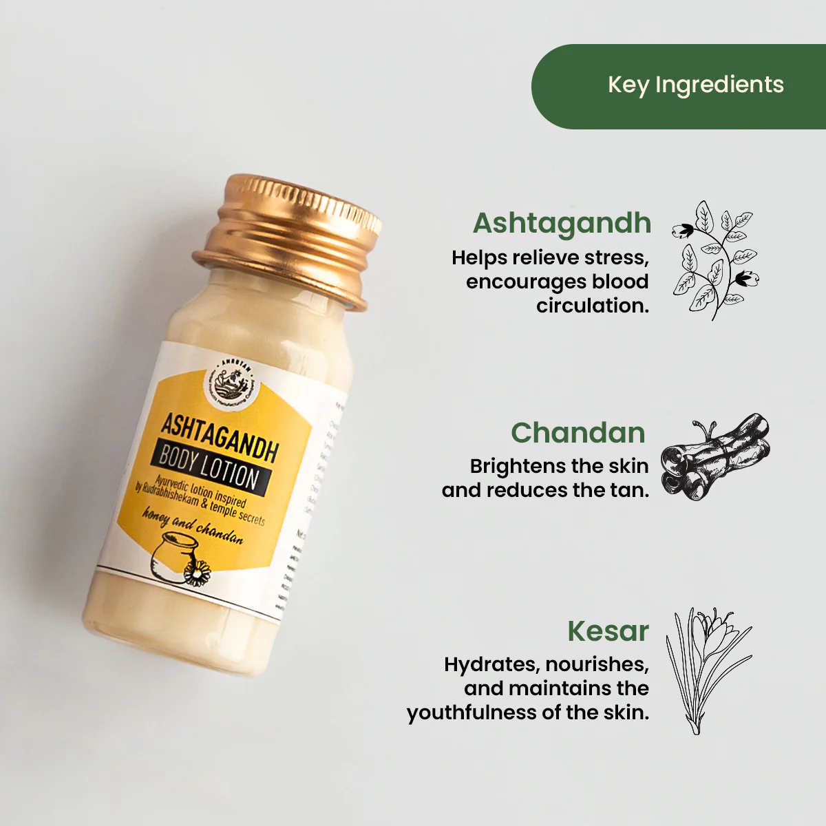 Ashtagandh Body Lotion – Travel Pack - Image 3
