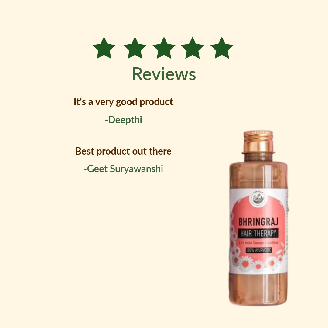 Amrutam Bhringraj Hair Therapy | 2-in-1 Conditioner and Shampoo - Image 7
