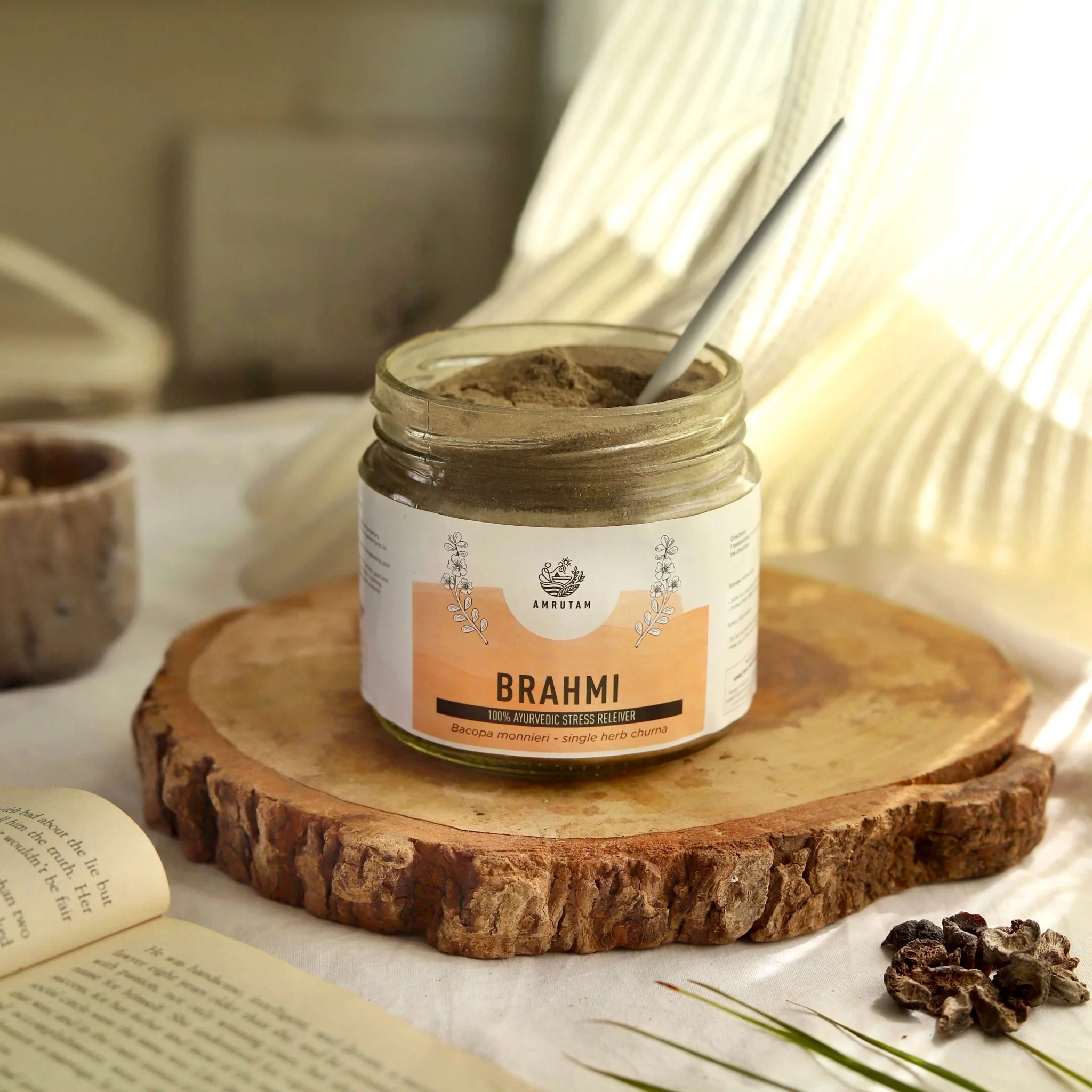 Amrutam Brahmi Churna | Ayurvedic Stress Reliever