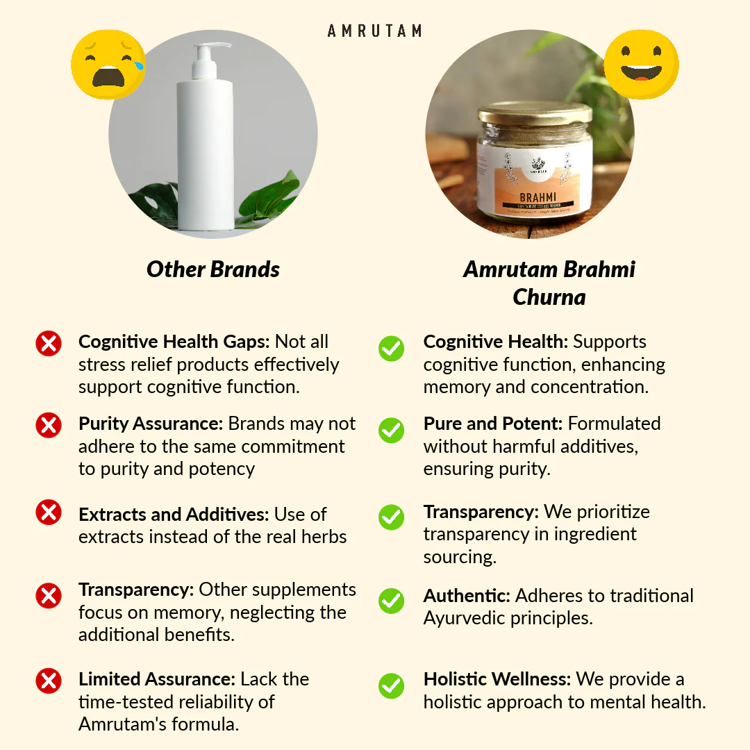 Amrutam Brahmi Churna | Ayurvedic Stress Reliever - Image 4
