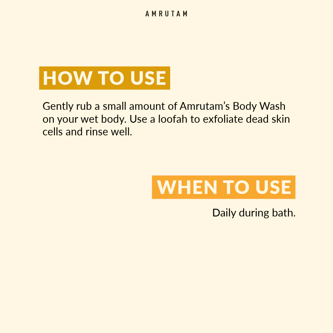 Amrutam Body Wash with Kesar and Chandan | Ayurvedic Therapeutic Shower Gel - Image 5