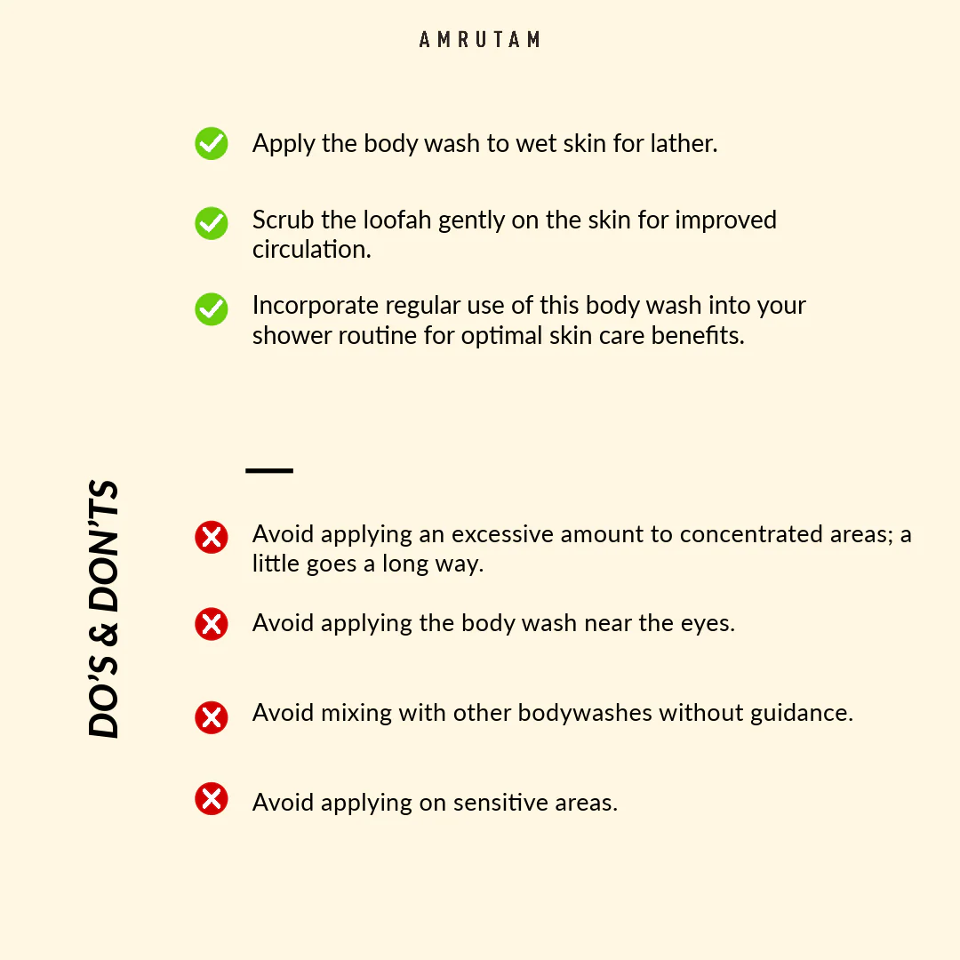 Amrutam Body Wash with Kesar and Chandan | Ayurvedic Therapeutic Shower Gel - Image 6