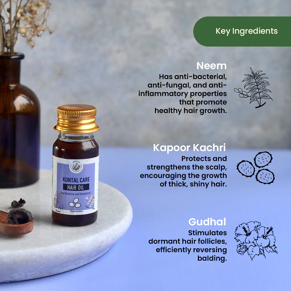 Kuntal Care Hair Oil | Travel Pack | Reduces Hairfall, Non-Greasy - Image 3