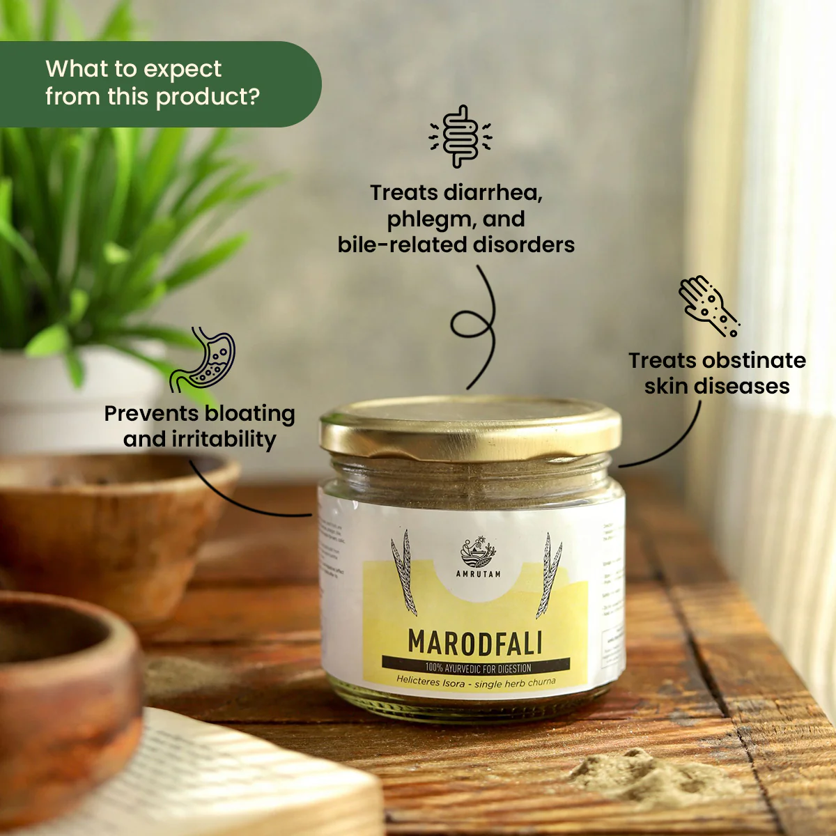 Amrutam Marodfali Churna | Ayurvedic Recipe for Digestion - Image 2