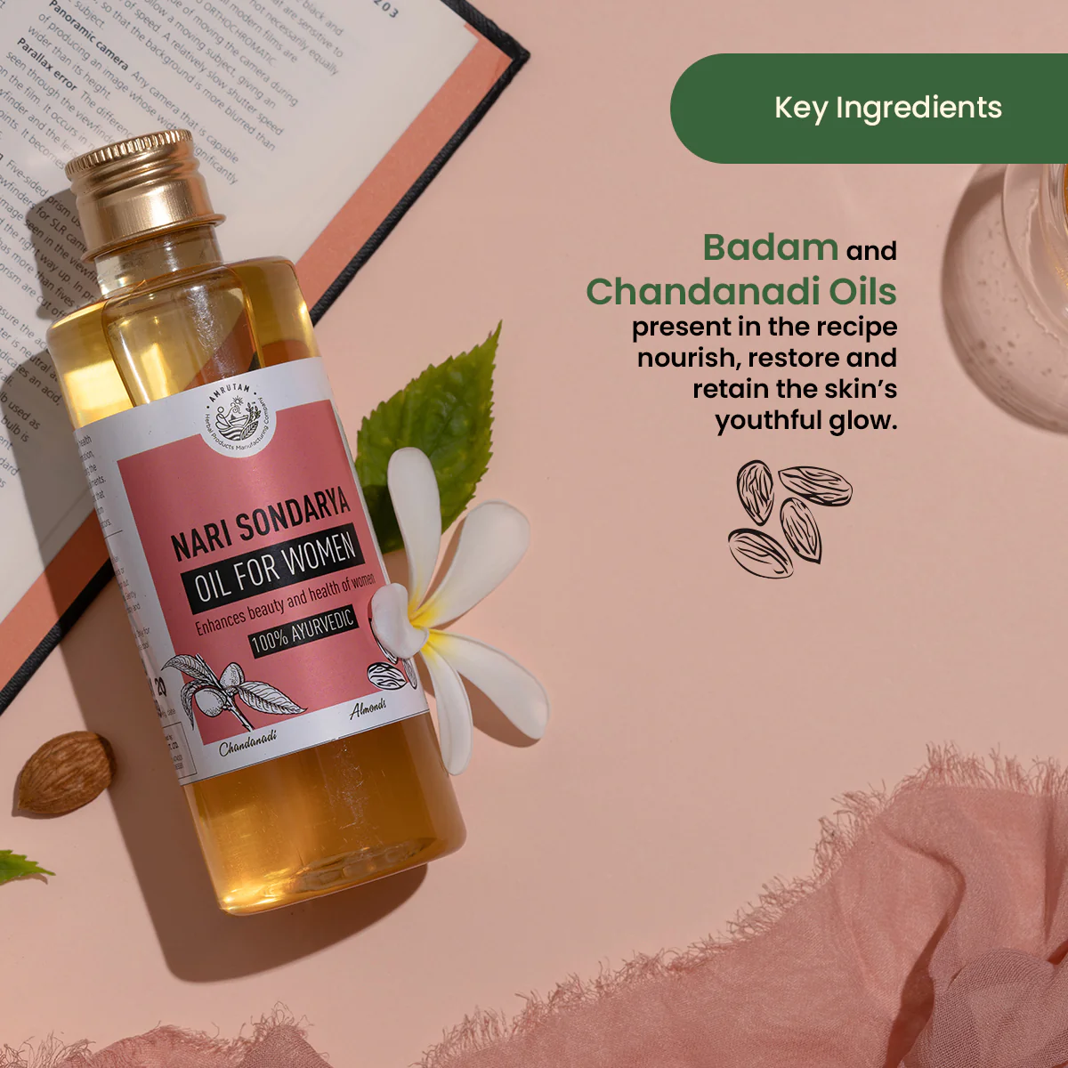 Amrutam Nari Sondarya Oil | Enhances Beauty and Health of Women - Image 4