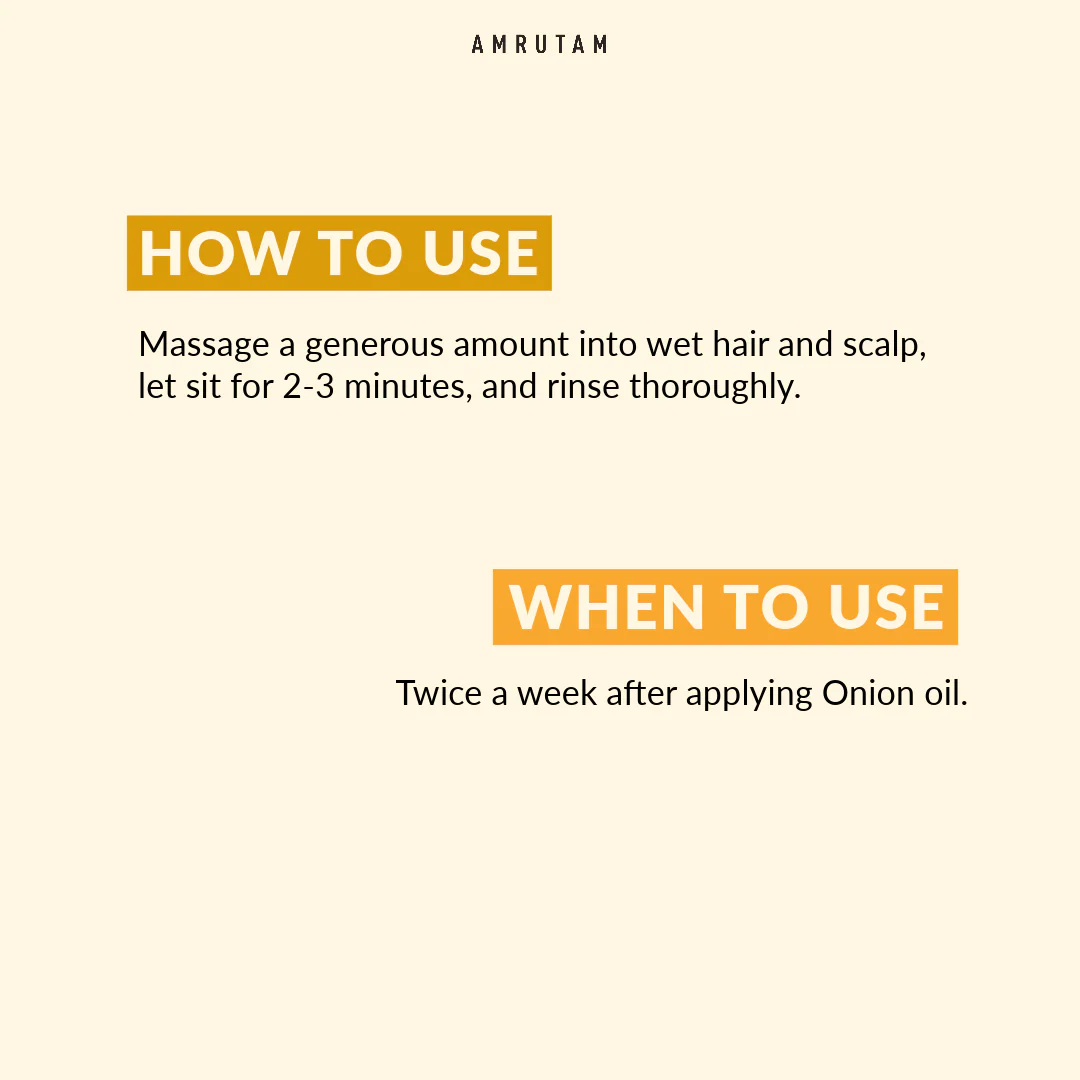 Amrutam Onion Shampoo | Medicinal Hair Cleanser for Regrowth - Image 5