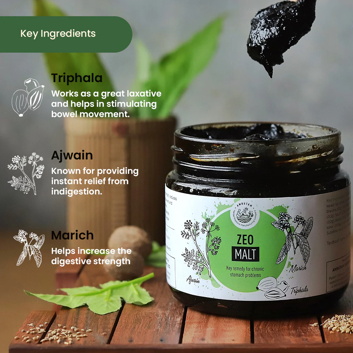 Amrutam Zeo Malt | Key Remedy for Digestive Health - Image 3